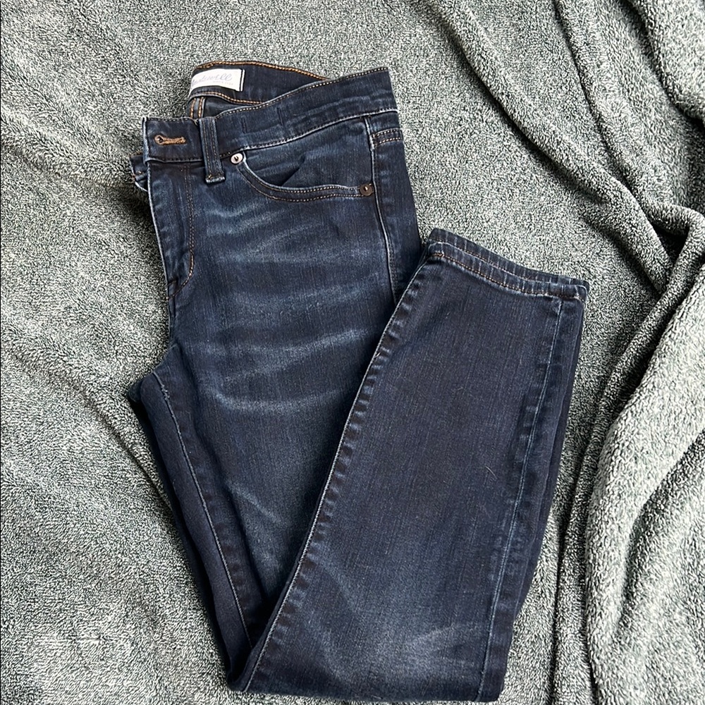 Madewell Women's Skinny Jeans - Dark Blue